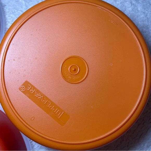 Tupperware Orange and Red Storage Set - Picture 7 of 9